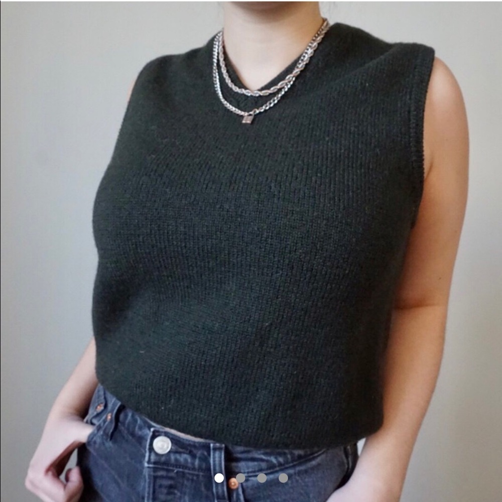 Dark Green Sweater Vest